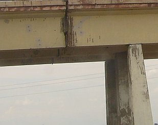 Ponte in cemento armato, strutture e armature corrose 22