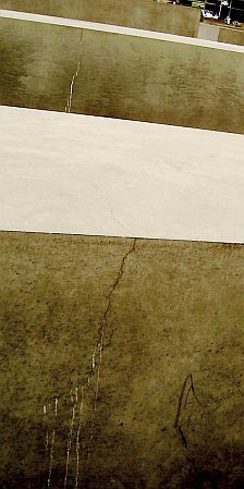 Berlin's Holocaust Memorial / Monument needs repair: Hairline Cracks in the columns / Damaged / Cracked concrete slabs / pillars / blocks