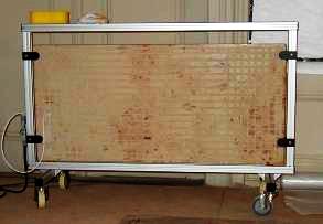 electrical radiator panels as building site envelope heating system