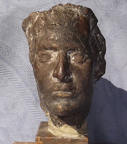 Roland von Bohr: Frauenkopf (Eva), Bronze