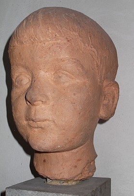 Roland von Bohr: Kinderkopf (Konrad), Terrakotta