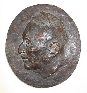 Roland von Bohr: Medaillon Karl Fischer, Bronze