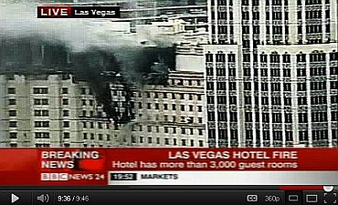 Las Vegas Hotel EIFS Fire - Monte Carlo Hotel