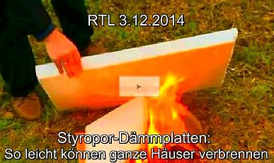 RTL 3.12.14 Dämmplatten Styropor - So leicht können ganze Häuser verbrennen.